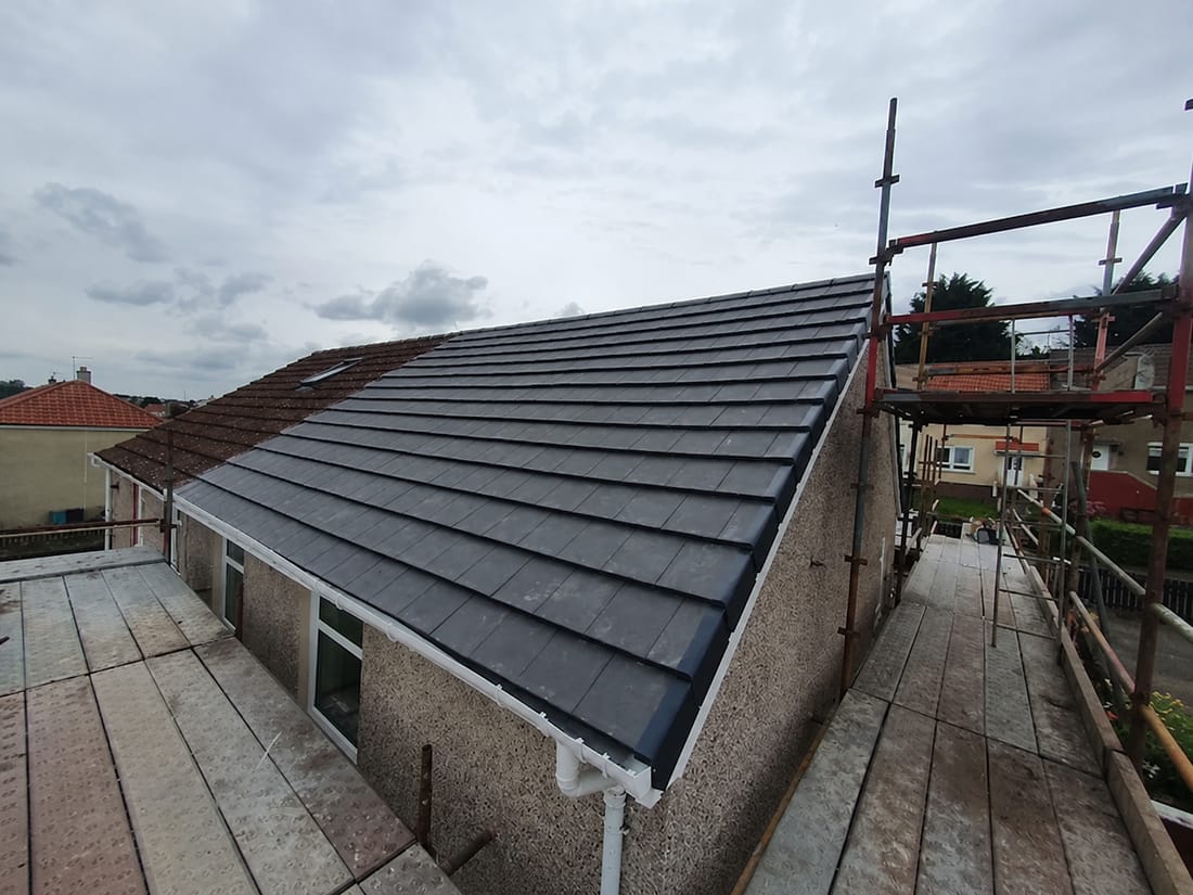 Completed tiled re-roof on a Reading bungalow